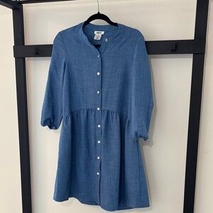 DKNYC Blue Long Sleeve Dress